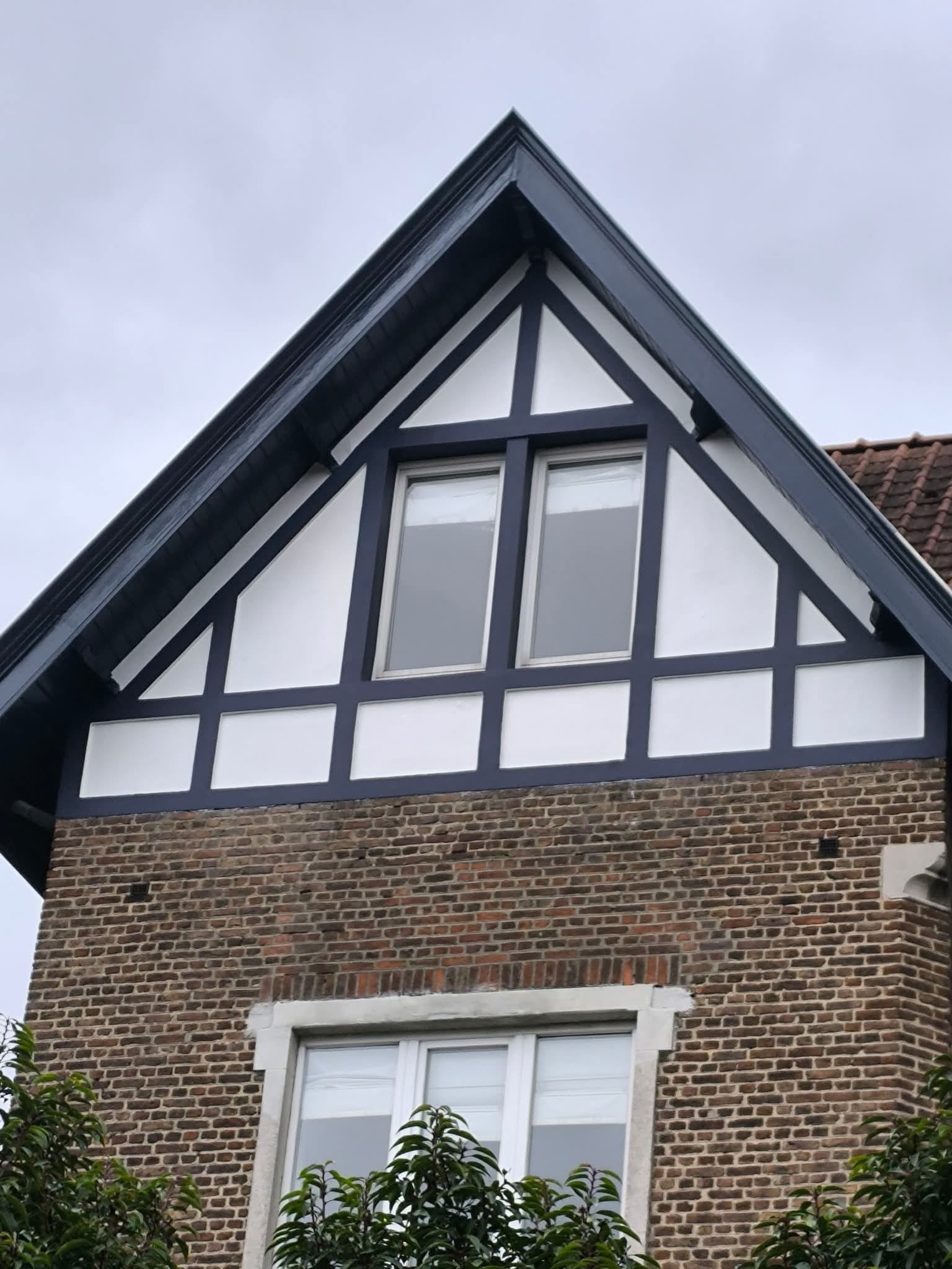 Rénovation façade à colombages - Vasmat Build Bruxelles